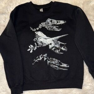 Black Dinosaur Graphic women’s Sweater